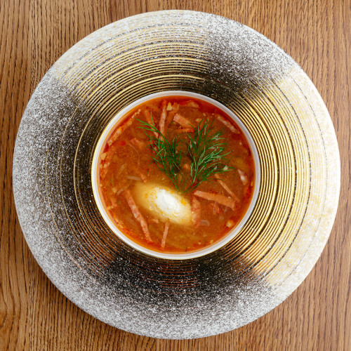 Наваристая мясная солянка 250 г.