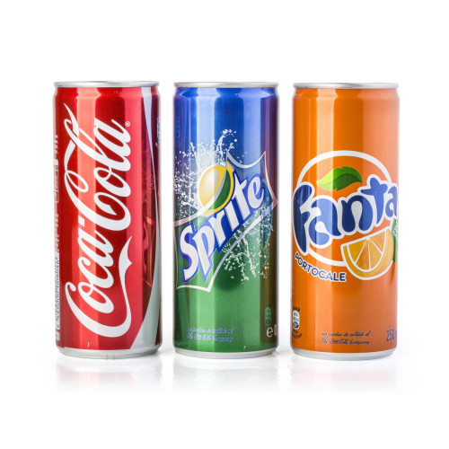 «Fanta», «Coca-Cola», «Sprite» 0,33 л.